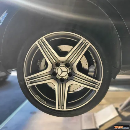 [부산휠복원][부산휠수리] 벤츠 CLS63 AMG 컷팅휠 블랙 반무광 도색 / 부산 해운대 송정동