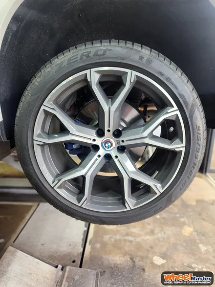 [부산휠도색][휠마스터]BMW X6 블랙유광 휠도색 / 부산 해운대 송정동
