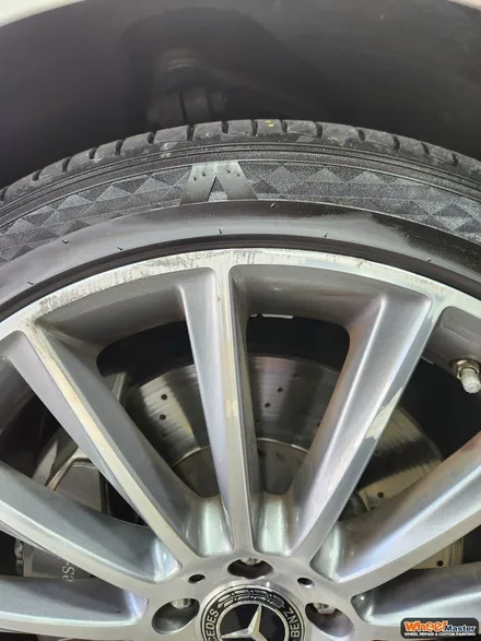 [부산휠복원][휠마스터] 벤츠 S클래스 컷팅휠 복원 / 부산 해운대 송정동