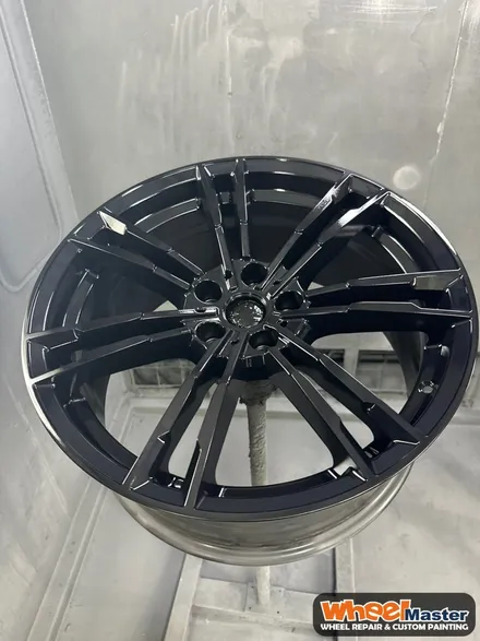 [휠마스터][부산휠도색] BMW 5 시리즈 블랙유광 휠도색 / 부산 해운대 송정동