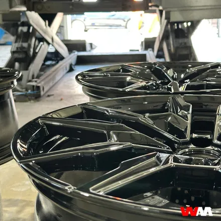 [부산휠도색][휠마스터] BMW M 850i 블랙유광 휠도색 / 부산 해운대 송정동