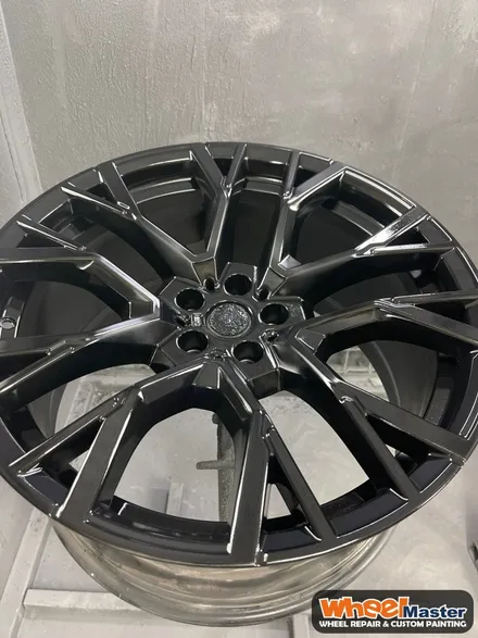 [부산휠도색][휠마스터] BMW X5M 컷팅휠 블랙유광 도색 / 부산 해운대 송정동