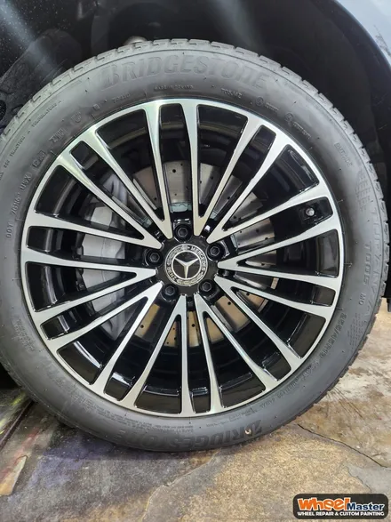 [부산휠복원][부산휠수리] 벤츠 S350d 컷팅 휠 복원 작업 / 부산 해운대 송정동