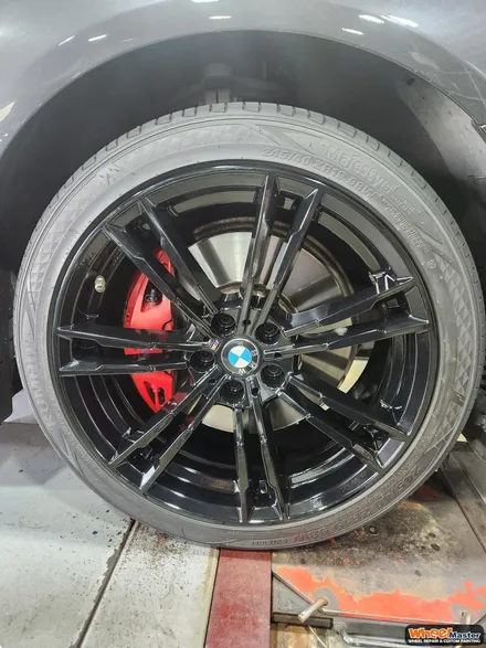 [휠마스터][부산휠도색] BMW 5 시리즈 블랙유광 휠도색 / 부산 해운대 송정동