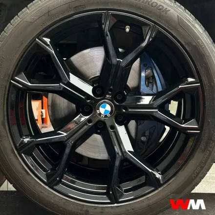 [부산휠도색][휠마스터] BMW X6 블랙유광 휠도색 / 부산 해운대 송정동