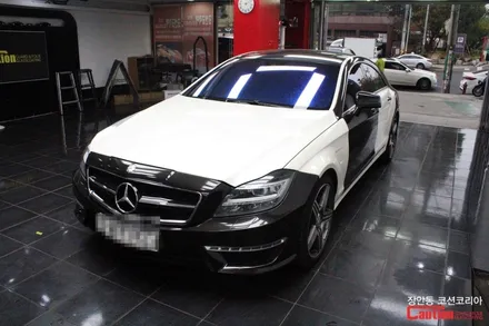 벤츠 CLS 63 AMG 카스킨, 실버크롬랩핑 - 장안동 코션 / 동대문,광진구,중랑구