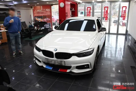 BMW 430i 컨버터블 KPMF 탑폴리에 루프스킨 시공 - 자동차 루프스킨 전문 장안동 코션 / 동대문,광진구,중랑구