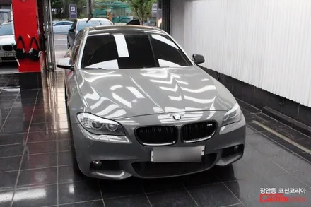 BMW 535D 펄화이트 전체랩핑 시공 - 카스킨 전문 장안동 코션 / 동대문,광진구,중랑구