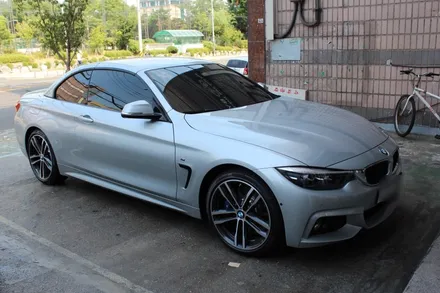 간지의 끝판왕은 역시 흑간지! BMW 430i 컨버터블 사틴블랙 전체랩핑 ! / 동대문,광진구,중랑구