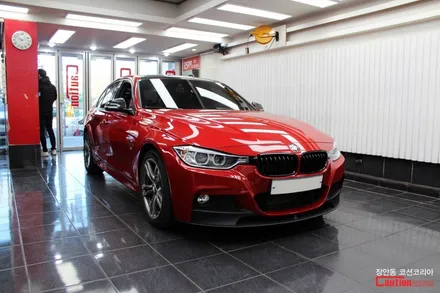 반무광 랩핑의 매력에 빠져보자! BMW 320d 사틴그레이 전체랩핑 / 동대문,광진구,중랑구
