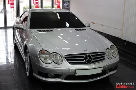 독보적인 하이그로시 필름 탑폴리에!! 루프스킨은 탑폴리에가 진리, 벤츠 SL55 AMG 루프스킨 시공 - 코션 코리아 장안점 / 동대문,광진구,중랑구