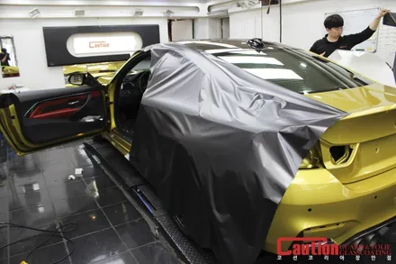 BMW M4 사틴다크그레이 전체랩핑 / 동대문,광진구,중랑구