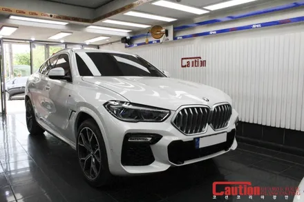 BMW X6 윈도우크롬과 그릴, 루프랙까지 블랙으로 부분랩핑 / 동대문,광진구,중랑구