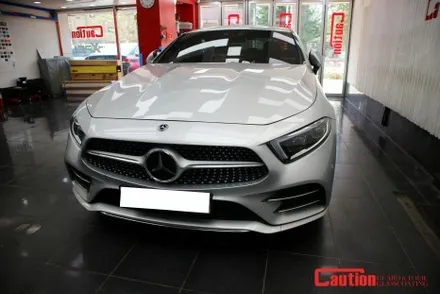 벤츠 CLS450의 감각적인 변화, 사틴블랙 전체랩핑 / 동대문,광진구,중랑구