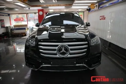 벤츠 GLS450d 그릴 블랙랩핑 & 크롬지우기 / 동대문,광진구,중랑구