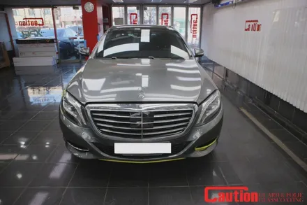 벤츠 S500 고광택 유광블랙 전체랩핑 장안동 코션코리아 / 동대문,광진구,중랑구