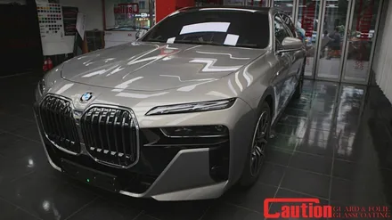 BMW 740i 블랙 PPF로 투톤랩핑과 도장면보호를 동시에! / 동대문,광진구,중랑구