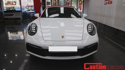 포르쉐 911 고광택 베가스 옐로우 전체랩핑, 컬러 하나로 달라지는 이미지 / 동대문,광진구,중랑구