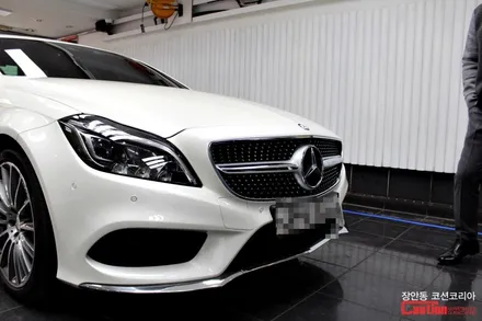 벤츠 CLS400 앞범퍼 PPF 시공 - 장안동 코션 / 동대문,광진구,중랑구