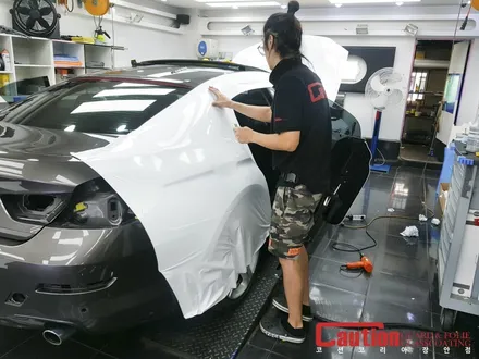 BMW 640d 새하얀 3M 유광화이트 전체랩핑^^ / 동대문,광진구,중랑구