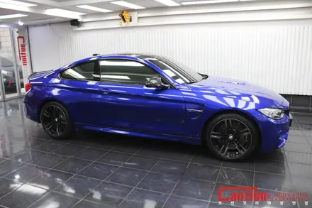 랩핑된 BMW M4 사고났을땐? 장안코션의 무결점 랩핑복원 / 동대문,광진구,중랑구