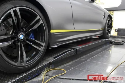 BMW M4 사틴다크그레이 전체랩핑 / 동대문,광진구,중랑구