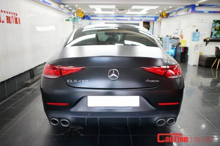 벤츠 CLS450의 감각적인 변화, 사틴블랙 전체랩핑 / 동대문,광진구,중랑구