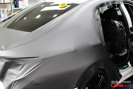 BMW 540i 무광 다크그레이 랩핑, 자동차 랩핑 전문 장안동 코션 / 동대문,광진구,중랑구
