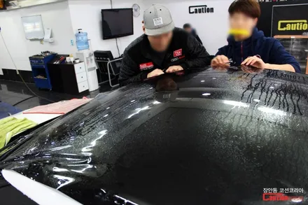 슈퍼카에도 잘 어울리는 하이그로시 루프스킨! 닛산 GT-R 탑폴리에 루프스킨 시공 - 장안동 코션 / 동대문,광진구,중랑구