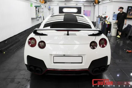 닛산 R35 GTR 탑폴리에 루프스킨으로 드레스업 / 동대문,광진구,중랑구