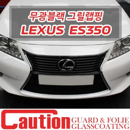 렉서스 ES350 스핀들그릴 안쪽을 무광으로... 무광블랙 그릴랩핑 / 동대문,광진구,중랑구