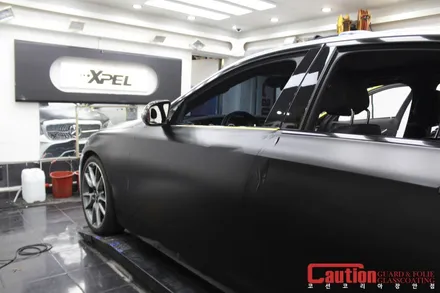 벤츠 E43 AMG 사틴다크 전체랩핑 / 동대문,광진구,중랑구