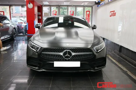 벤츠 CLS450의 감각적인 변화, 사틴블랙 전체랩핑 / 동대문,광진구,중랑구