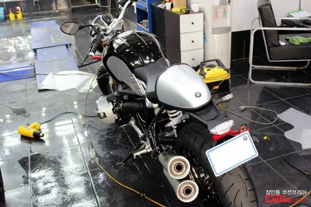 BMW R 나인 T (R Nine T) 퓨엘탱크, 기름통, 주유구 카울 보호필름 PPF 시공 - 코션 코리아 장안점 / 동대문,광진구,중랑구
