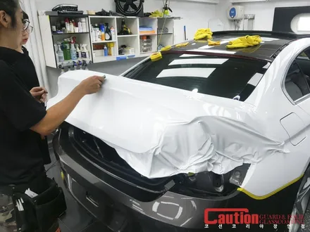 BMW 640d 새하얀 3M 유광화이트 전체랩핑^^ / 동대문,광진구,중랑구