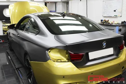 BMW M4 사틴다크그레이 전체랩핑 / 동대문,광진구,중랑구