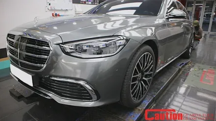 벤츠 S580 메탈릭그레이 전체랩핑 180도 다른 분위기 / 동대문,광진구,중랑구