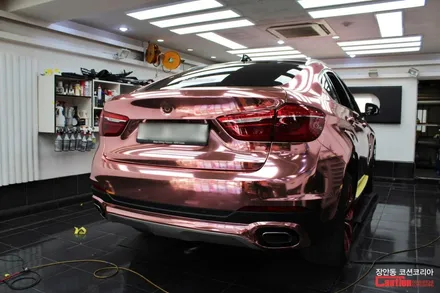 랩핑의 끝판왕 크롬랩핑! 그 중에서도 로즈골드크롬! BMW X6 로즈골드크롬 전체랩핑 시공기 / 동대문,광진구,중랑구
