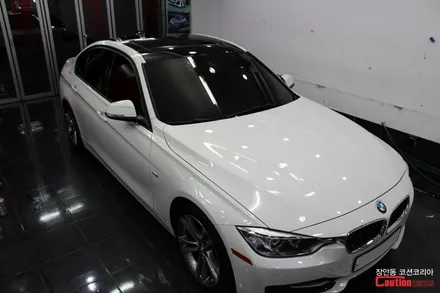 KPMF 탑폴리에 필름으로 랩핑한 루프스킨의 퀄리티는 세계 최고! BMW 3시리즈 하이그로시 필름 루프스킨 시공 - 장안동 코션 / 동대문,광진구,중랑구
