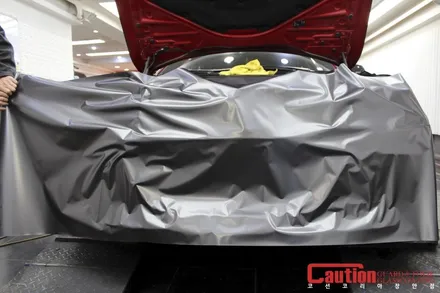 BMW (F30) 320d 엠텍 바디킷도 문제없는 사틴다크그레이 올랩핑 / 동대문,광진구,중랑구