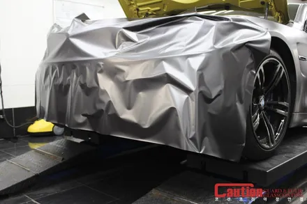 BMW M4 사틴다크그레이 전체랩핑 / 동대문,광진구,중랑구