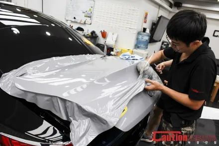 벤츠 S450 쿠페 쿨그레이 전체랩핑 / 동대문,광진구,중랑구
