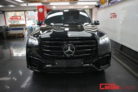 벤츠 GLS450d 그릴 블랙랩핑 & 크롬지우기 / 동대문,광진구,중랑구