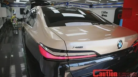 BMW 740i 샴페인골드 상단랩핑으로 만든 투톤룩 / 동대문,광진구,중랑구