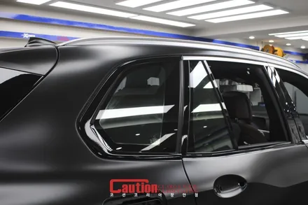 강북 사틴블랙 랩핑은 에이버리 SWF : BMW X5 전체 풀시공 / 동대문,광진구,중랑구
