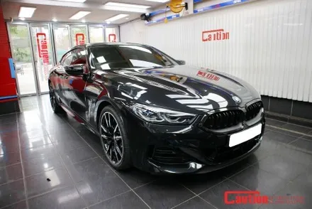 BMW 850i 크롬죽이기로 올블랙 완성 (프론트그릴, 윈도우몰딩) / 동대문,광진구,중랑구