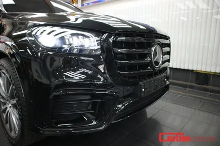 벤츠 GLS450d 그릴 블랙랩핑 & 크롬지우기 / 동대문,광진구,중랑구
