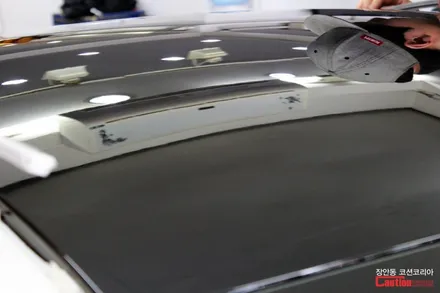 슈퍼카에도 잘 어울리는 하이그로시 루프스킨! 닛산 GT-R 탑폴리에 루프스킨 시공 - 장안동 코션 / 동대문,광진구,중랑구