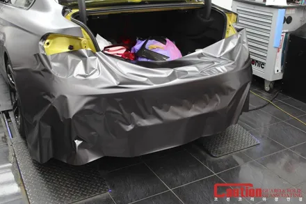 BMW M4 사틴다크그레이 전체랩핑 / 동대문,광진구,중랑구