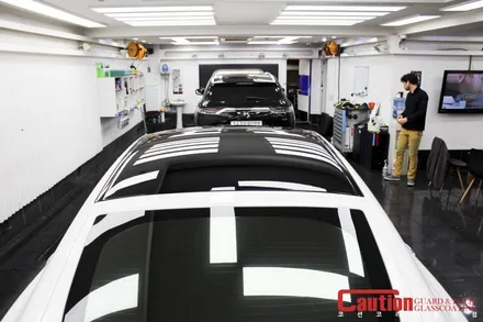 AMG GT43 탑폴리에 루프스킨 / 사이드미러 랩핑 / 동대문,광진구,중랑구